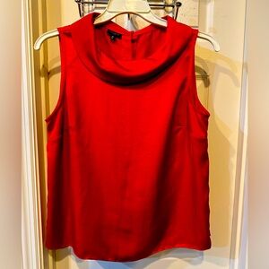 Talbots Petite Red Sleeveless Blouse